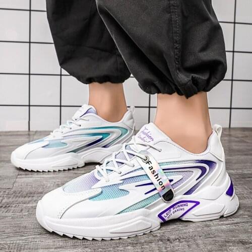 Fashion Men Running Shoes Lightweight Breathable Sports Shoes Athletic Trainers Men Cushioning Sneakers Outdoor Walking Shoes