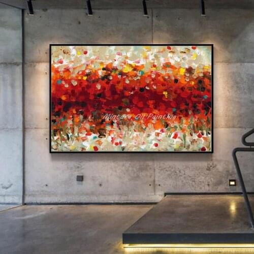 Mintura Pop Art Hand Painted Colorful Abstract Oil Painting On Canvas Modern Poster Wall Picture For Living Room Wall Decoration