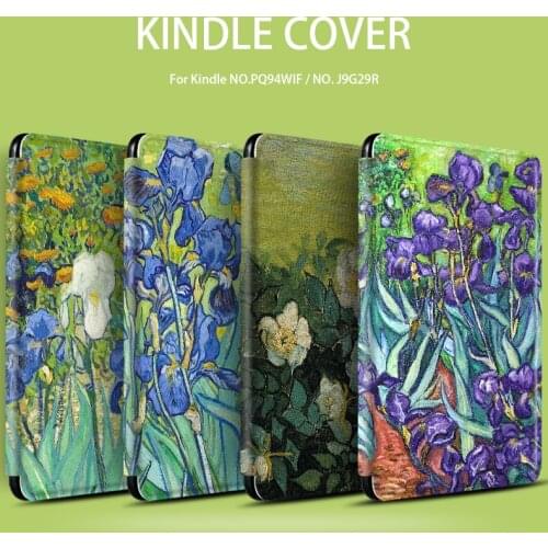 Monet Oil Painting Style Cover for Kindle Paper White 4 Kpw4 Cases for Kpw4 10th Anti-Dust Silicon Cover for Kindle 2019