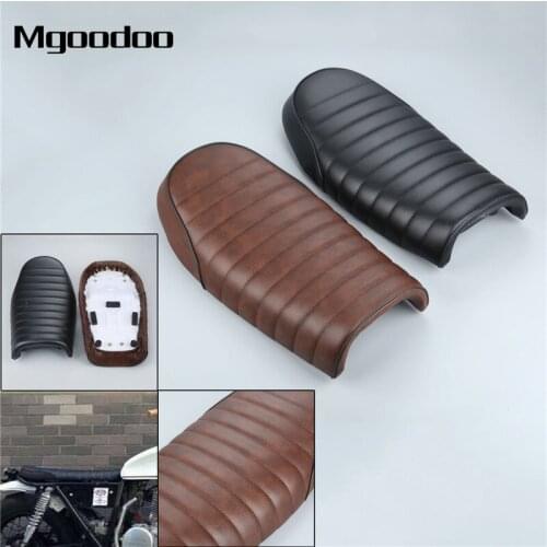 Motorcycle Cafe Racer Seat with Mounting Kits Fit For Honda CB CL GN CB200 CB350 CB400 CB500 CB550 CB750 Flat Seat