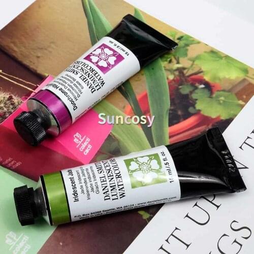 Daniel Smith Pearlescent Watercolor Paint Special Colors 2ml Sub-packing, Water Color Paint Painting Supplies for Artist