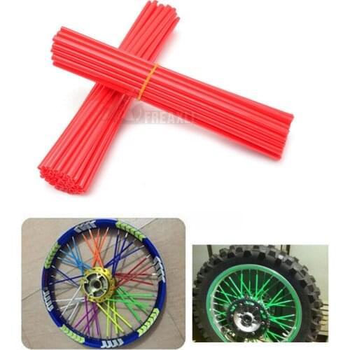 Motorcycle Dirt Bike Wheel Rim Spoke Skins Covers Wrap Tubes Decor Protector FOR YAMAHA Ducati Benelli honda msx 125 CBR