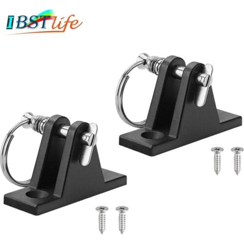2PCS Kayak Canoe Dinghy Nylon Deck Hinge Mount with Quick Release Pin Bimini Top Fitting Boat Cover Bimini Sprayhood Canopy