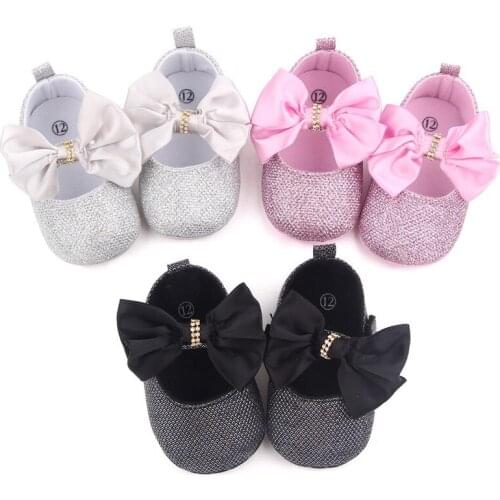 Spring Autumn Baby Shoes New Infant Soft Anti-Slip Sole First Walkers Newborn Girls Princess Shoes