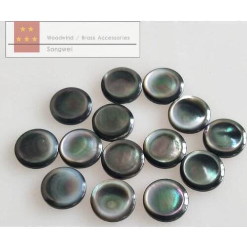 Trumpet finger buttons pearl set real pearl / seashell