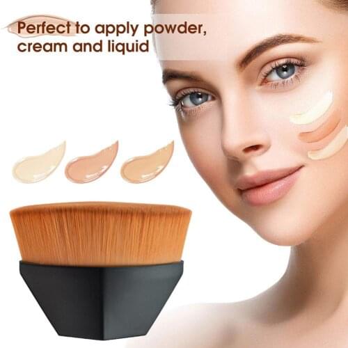 Portable Magic Foundation Brush BB Cream Makeup Brushes Cosmetic Makeup Brush Loose Powder Flat Brush Kit Make Up Tool