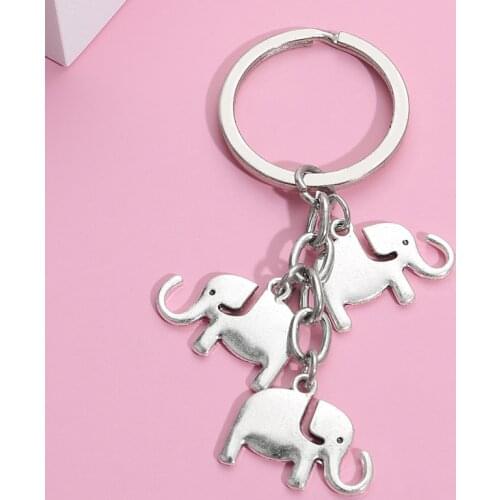 Cute Keychain Jewellery Design Key Ring Baby Elephant Key Chains Animal Gifts For Women Men Handbag Accessorie Jewelry Handmade