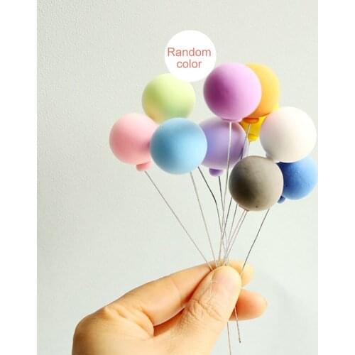 10x 1:12 Scale Mini Balloons Bedroom Fairy Garden Supplies Scenery Accs