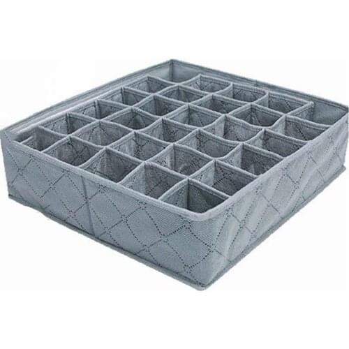 Closet Organizer Storage Box Foldable Underwear Organizer Storage Dividers Drawer Organizers Socks 30 Grids Box for Clothes