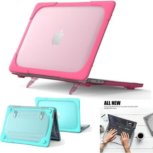 Foldable Shockproof Stand Case for MacBook Air 13 M1 2020 A2337 Touch ID Cover for Macbook Air Pro Retina 11 12 13 15 16 A1932