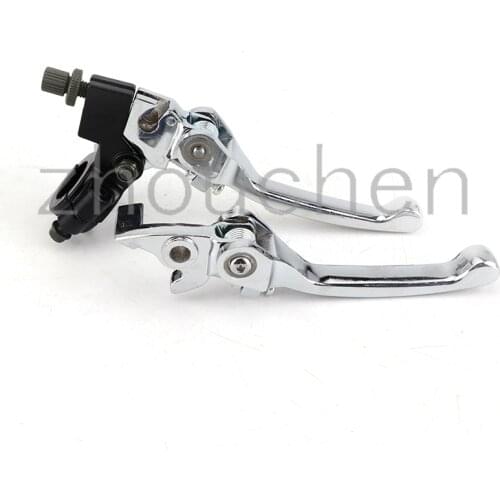 Off Road Folding Brake Lever Clutch Motorcross Alloy Handle Part Fit For CRF KLX Pit Pro Dirt Bike WG-105