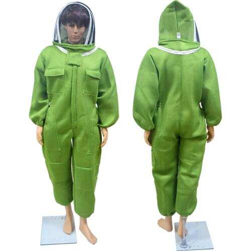 Breathable Ultra Ventilated 3-layer Vented 3D Air Cotton Fabric Bee Suit with Safety Veil Hat Dress All Body Beekeeping Gear