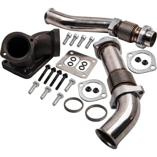 Bellowed Up Pipes+Housing&Turbo Pedestal for Ford 7.3L 1994-1997 Powerstroke Diesel