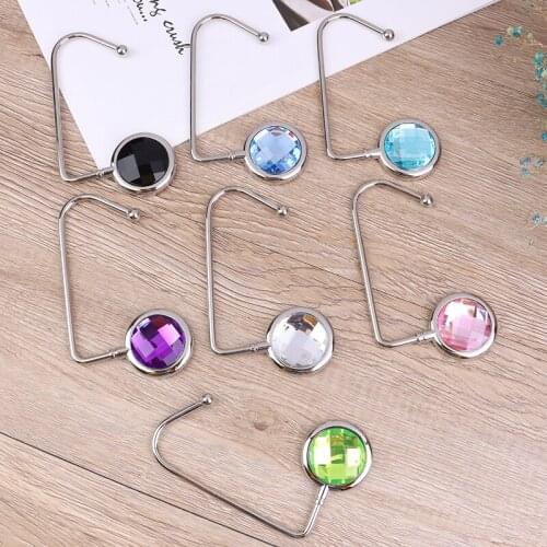 High quality Purse Bag Desk Hook Multifunction Anti Slip Space Saving Hook Holder Straight