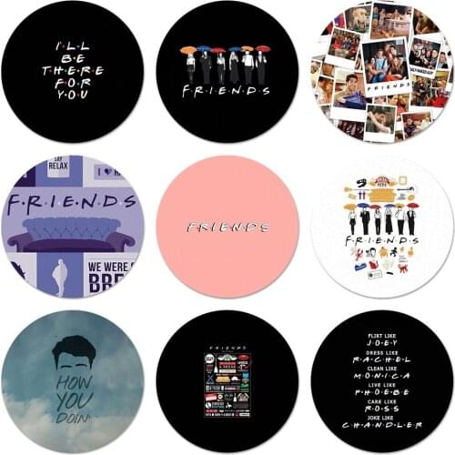 58mm friends tv show how you doin Icons Pins Badge Decoration Brooches Metal Badges For Backpack Decoration