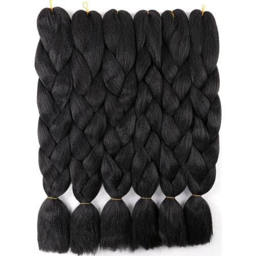 40 Colors Single Color Jumbo Braiding Hair Extensions Kanekalon Braiding Hair Multiple Tone Colored Synthetic Hair for Women