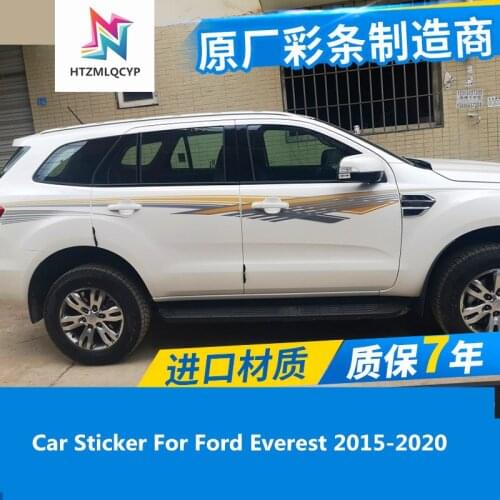 Car Sticker For Ford Everest 2015-2020 body exterior decoration satin waistline SUV door sticker