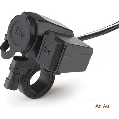 Car charger Motorcycle car waterproof USB integrated cigarette lighter 2.1A