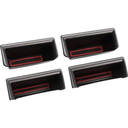 Car Door Side Storage Box for Dodge RAM 1500 2021 2020 2019 Door Handle Armrest Tray Organizer Accessories,4PCS