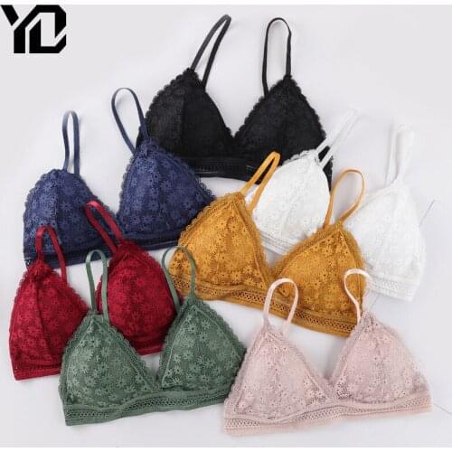 New French Style Lace Women Bras Seamless Deep V Push Up Bra Brassiere Adjustable Shoulder Strap Beauty Underwear Sexy Lingerie