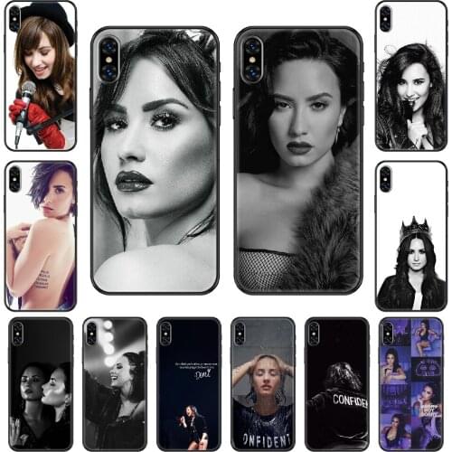 Singer Demi Lovato Phone case For iphone 4 4s 5 5S SE 5C 6 6S 7 8 plus X XS XR 11 PRO MAX 2020 black luxury shell art prime