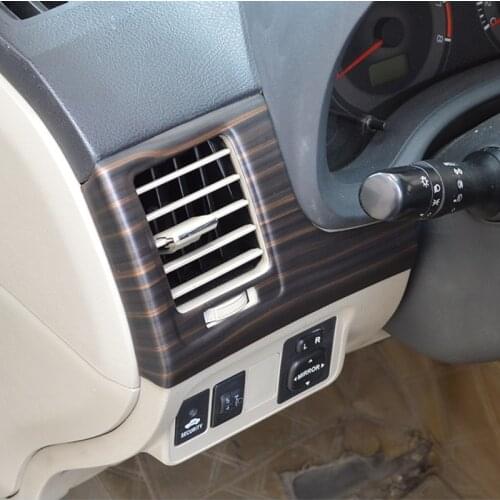 Wood Grain Car Interior Styling Side Outlet Decorative Sticker Cover for Toyota COROLLA 2007 2008 2009 2010 2011 2012 2013