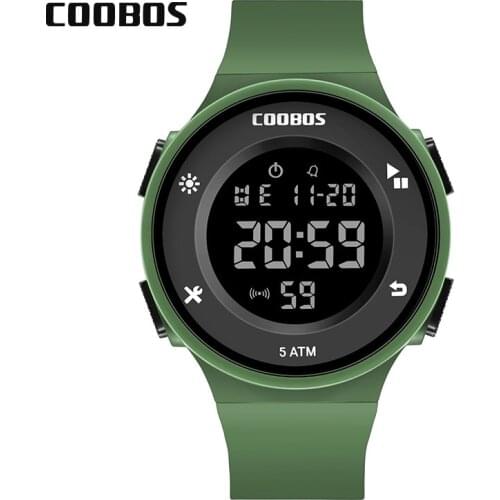 Army Green Kids Watch Waterproof Boys Girls Digital Watches 5 Bar Children Sports Wrist Watch For Men Women 2019 Relogio Digital