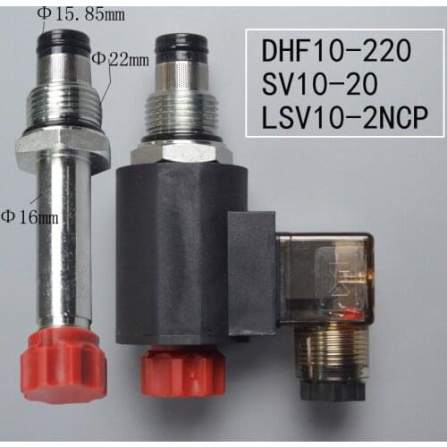 Two-position two normally closed DHF10-220 solenoid valve threaded cartridge hydraulic valve SV10-20 LSV10