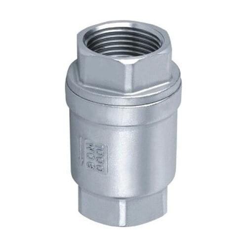BSPT1-1/ 2" DN40 Stainless Steel SS304 Check Valve 1000 WOG Thread In-Line Spring Vertical Control Tool