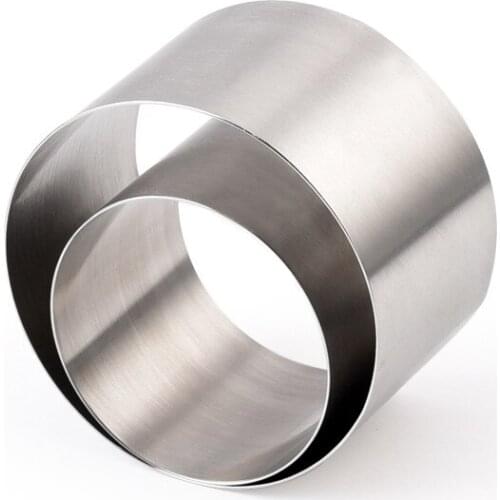 Round Shaped Stainless Steel Mousse Ring Mold DIY Cake Cutter Mould Kitchen Bakeware Mould Decoration Tools Baking Accessories