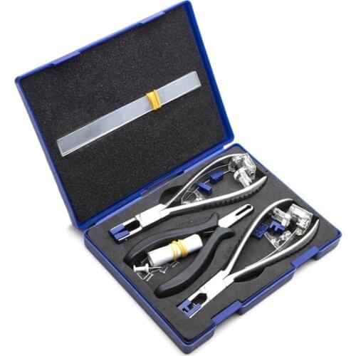 Stainless Steel Eyegles Plier Set Rimless Disembly Gles Frames Optical Tool Kit for Repair Gles Frames
