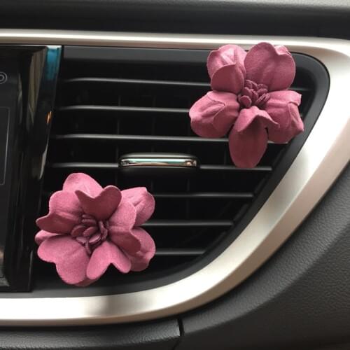 3D Handmade Flower Vent Clip For Car Perfume Air Freshener InThe Car Fragrance Diffuser Auto Interior Decor Accessory For Girls