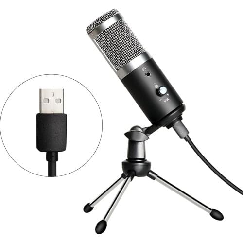 USB Microphone Professional Studio Mic Condenser Podcast Computer Microphone With Tripod For Youtube Recording Karaoke Broadcast