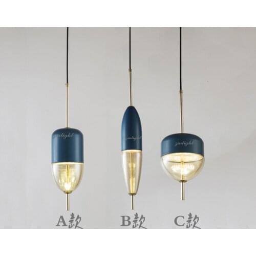 Simple modern glass ball pendant light LED E27 art deco Europe hanging lamp with 8 styles for bedroom restaurant kitchen parlor
