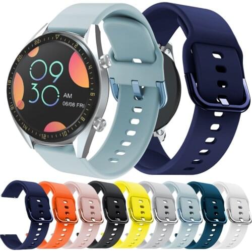 22mm Watch band For Huawei Watch GT2/GT2 pro/2e 46mm strap Silicone Smart Watch bracelet For Honor magic 2 46mm band Accessories