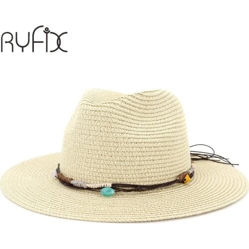 New male travel sun hat summer hat personalized jazz straw hat beach hat HA85