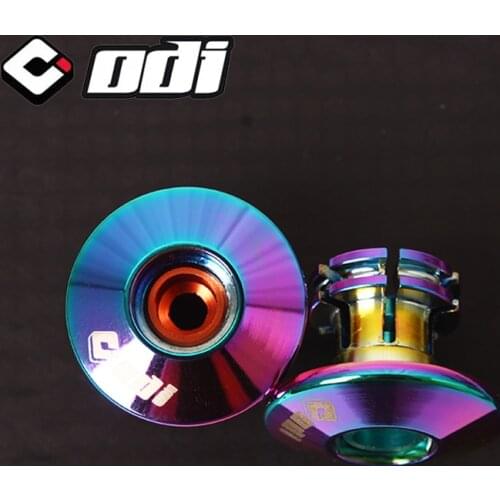 ODI 2pcs Bar End Plugs Anti-slip Firm Bicycle Grip End Plugs MTB Bike Lightweight Handlebar Caps Mountain Bicycle Accessories