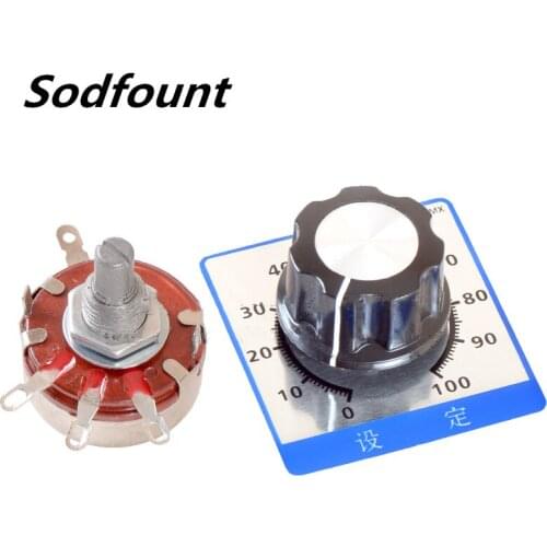 1pcs WTH118-1A 2W single connection potentiometer Rotary switch 1K 2K2 3K3 4K7 6K8 10K 22K 47K 100K 150K 220K 470K 1M 2M