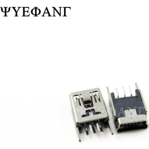 10PCS Mini USB Type B Female 5-pin DIP Vertical Pin PCB Socket Connector Mini USB