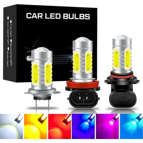 2x Car Fog Lamp H11 Led Lamp H1 H3 Led H7 9005 HB3 9006 HB4 H9 H8 H27 880 881 Led Canbus Car Led Fog Light Bulb White Ice Blue