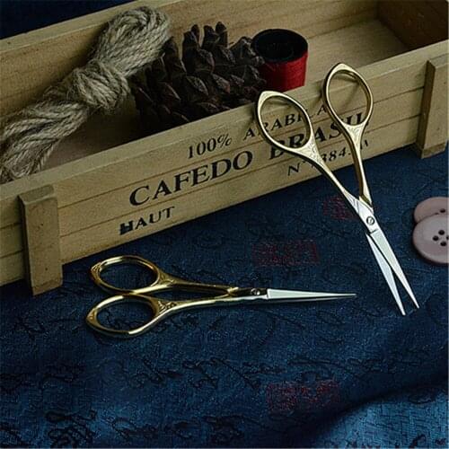 2021 New 1pc Retro Scissors Antique Vintage Scissors Thread Embroidery Scissors Sewing Supplies Stainless Steel Scissors