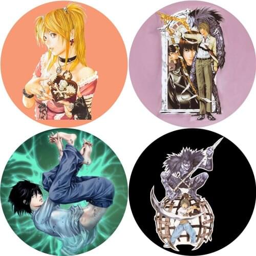 New Hot Anime Death Note Brooch Pins Breastpin Badge Cartoon Jewelry Schoolbag Handbag Accessories Drop Shipping