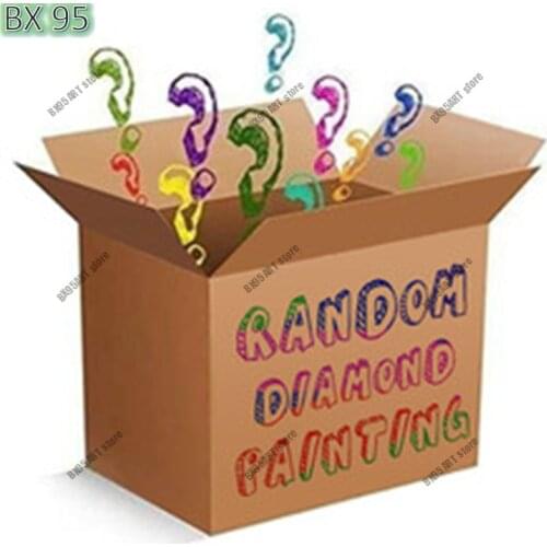 Mystery Box 5D DIY Diamond Painting Surprise Lucky Gift Diamond Mosaic Embroidery Cross Stitch Kits Kids Room Decoration