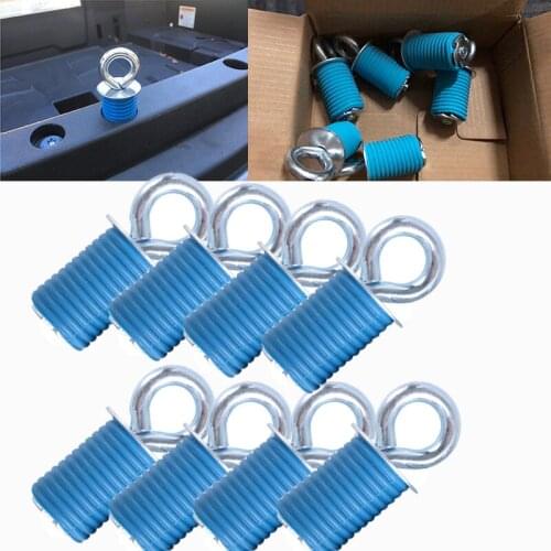 1 Set Tie Down Anchor Tie Downs Anchors Blue for Polaris RZR 570 900 ZR S 900 800 1000 XP Sportsman 110 400 450 series