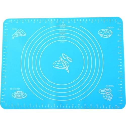 Anti-Adherent Silicone Baking Cake Fondant Rolling Mass Kneading Mat Grill Table High Qulity Scale Dropshipping Sale