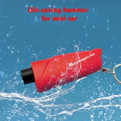 2-in-1 Car Multifunctional Mini Safety Hammer Quickly Breaks The Window and Cuts The Seat Belt for Emergency Escape