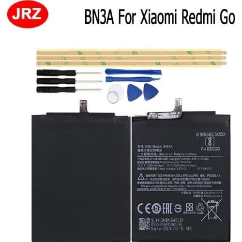 BN3A Phone Battery For Xiaomi Redmi Go 2910/3000mAh Hight Capacity 3.85V Top Quality Replacement Batteries with Tools Set