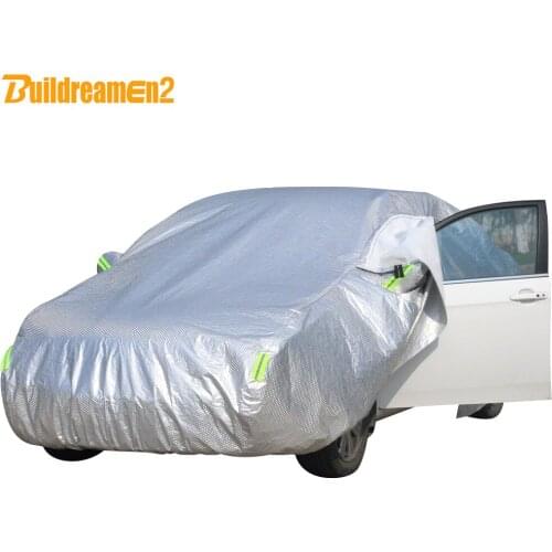 Buildremen2 Full Car Cover Sun Snow Rain Hail Prevent Thick Cover Waterproof For Dacia Lodgy Duster Sandero Solenza Nova Dokker