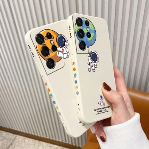 Planet Astronaut Phone Case For Samsung Galaxy A32 A22 A12 A02 A02S 4G 5G EU Cover