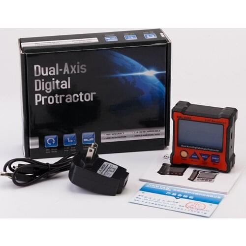 Dual-axis inclinometer, digital display level, electronic angle ruler, level adjustment DXL-360S charging with magnetic